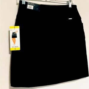 Black Athletic Skort with Built-In Short